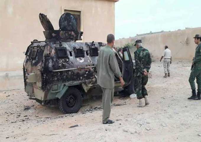 ليبيا: 4 قتلى إثر هجوم ارهابي استهدف حاجزا أمنيا شرق طرابلس