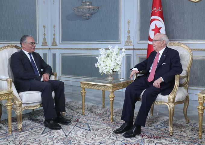 رئيس الجمهورية يلتقي الامين العام لحزب حركة مشروع تونس 