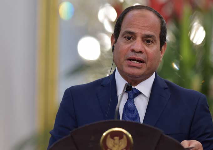 الرئيس المصري يدعو للتصدي إلى الدول الراعية للإرهاب بكل حزم وقوة