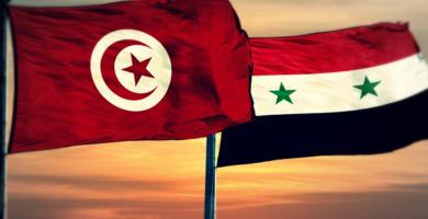 مسيرة ووقفة تضامنية مع سوريا بشارع بورقيبة بالعاصمة